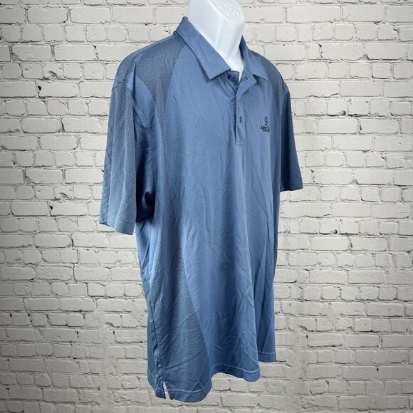 Tehama Legacy Hills Golf Club Polo Short Sleeve Blue Shirt Button Up Size 2XL - Picture 7 of 14